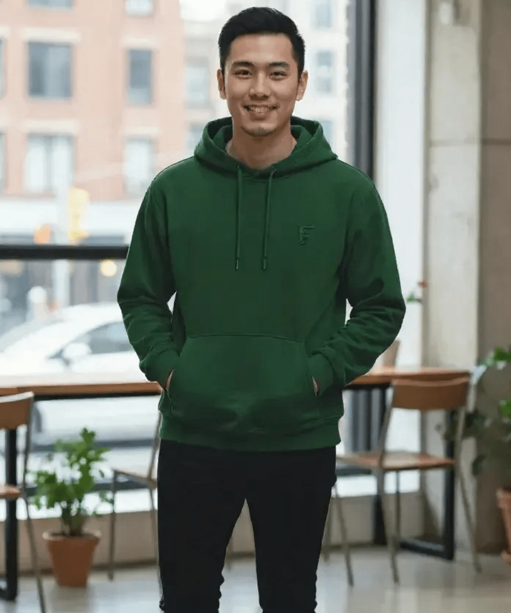 FORtheFIT mens-short-jacket * NEW * Short Men's Premium Fleece Pullover Hooded Sweatshirt, Sizes S-XL - 2 Colors Available