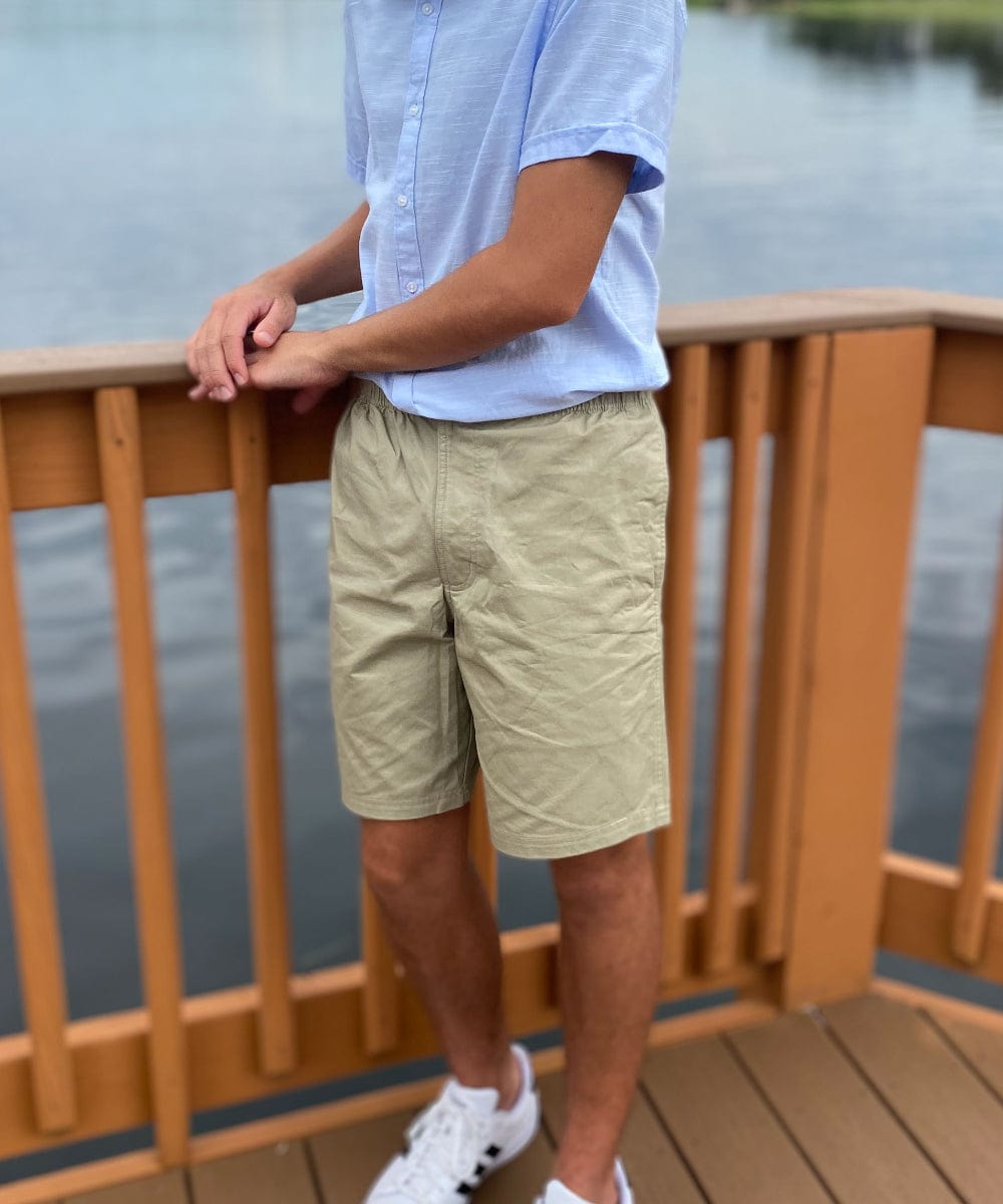 FORtheFIT mens-short-shorts X-Large NEW - Pre-Order Now - 'REILLY 2.0' Short Rise Men's 6" Twill Shorts: Elastic Waist with Drawstring & Zip Fly
