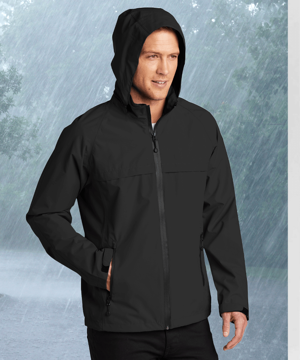 FORtheFIT mens-tall-jacket NEW - Tall Men's Packable, Hooded Waterproof Rain - 2 Colors Available, Sizes LT to 2XLT