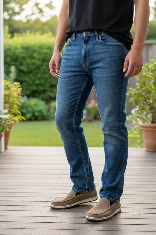 FORtheFIT mens-tall-jeans 'Jack' premium Tall Men's Jeans , Medium Blue