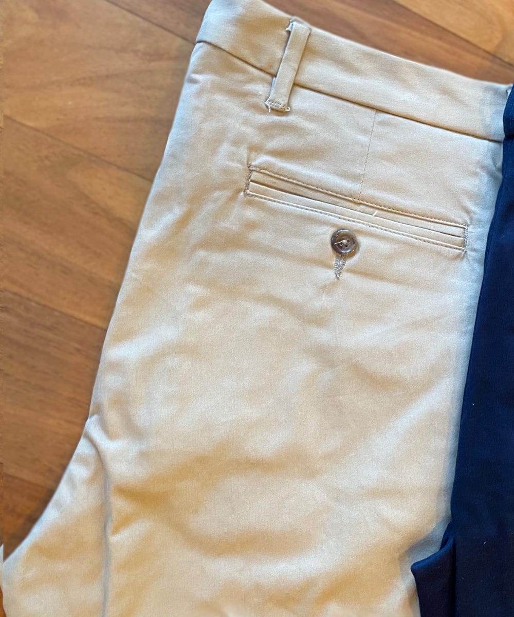 FORtheFIT mens-tall-casual pant NEW 'Dylan 2.0' Stretch Cotton Twill Chinos - Relaxed Fit/ Straight Leg -Tall Men's Pants - KHAKI