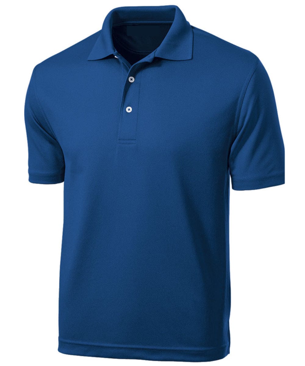 FORtheFIT mens-tall-ss casual shirt NEW Tall Men's Dri-Mesh Polo Shirt  - Short Sleeve - Sizes L-2XL - Royal Blue