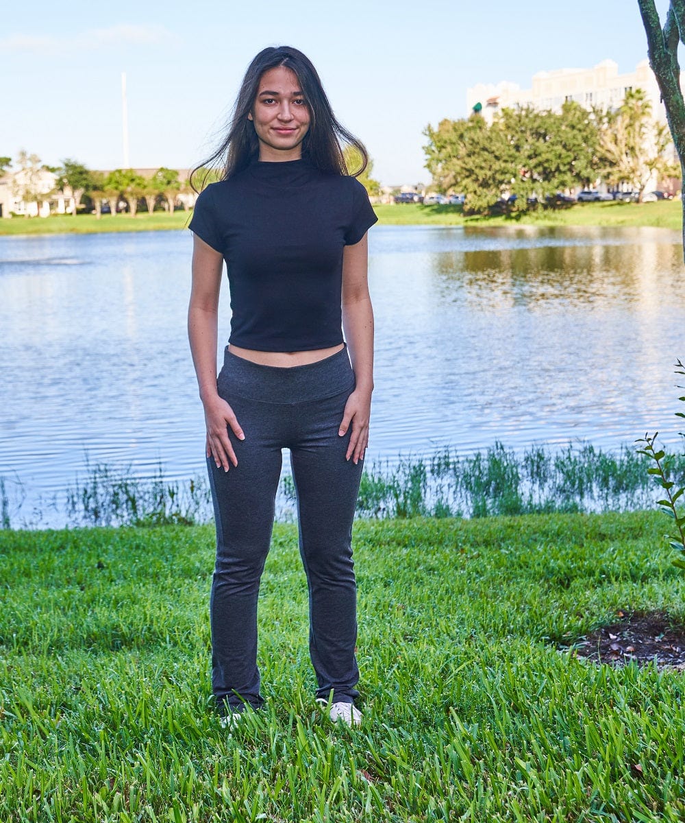 Ladies' Petite Yoga Pant - Tapered Leg, Mid Rise - Sz S to XL