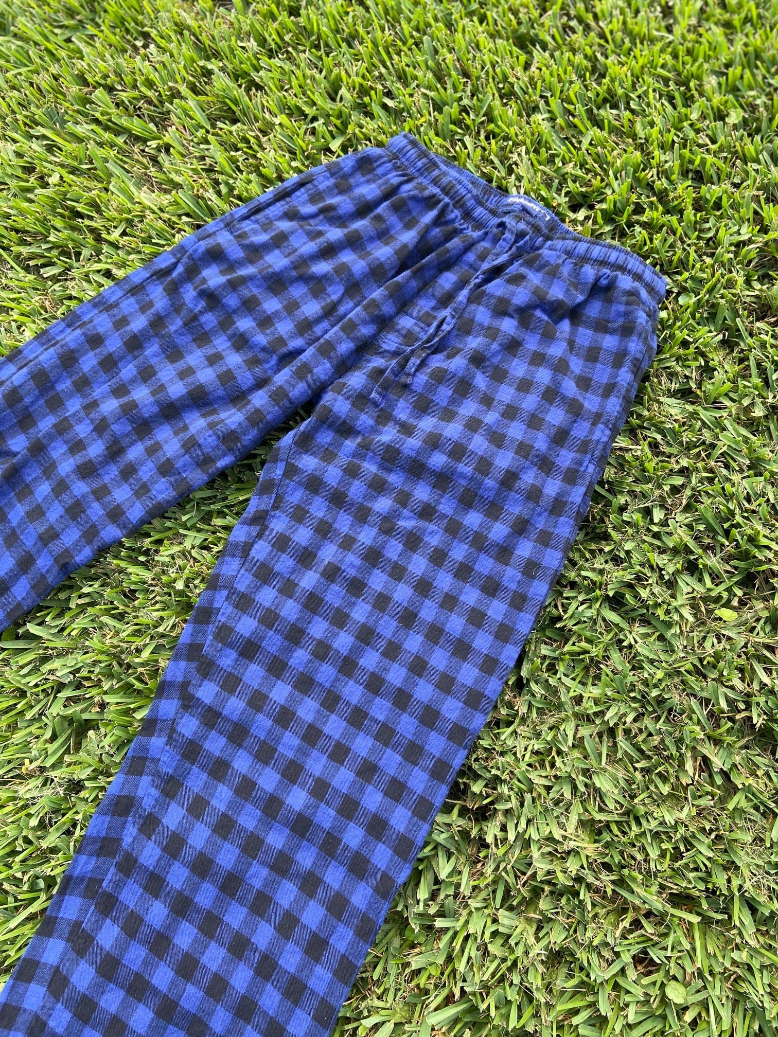 Ladies' Petite Pajama Bottom - Flannel, Buffalo Plaid (Blue/Black) - S –