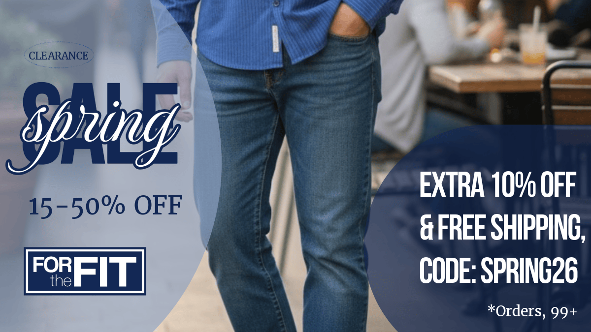 Tall men’s jeans designed with a longer inseam for a proper fit.