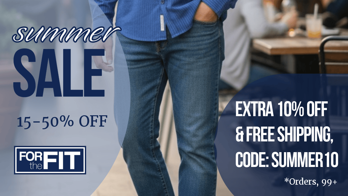 Short men’s jeans designed with a shorter inseam for a proper fit.