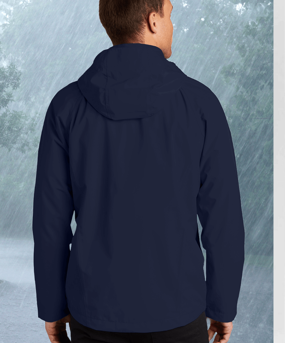FORtheFIT mens-short-jacket NEW Men's Packable, Hooded Waterproof Rain - 3 Colors Available, Size XS to M
