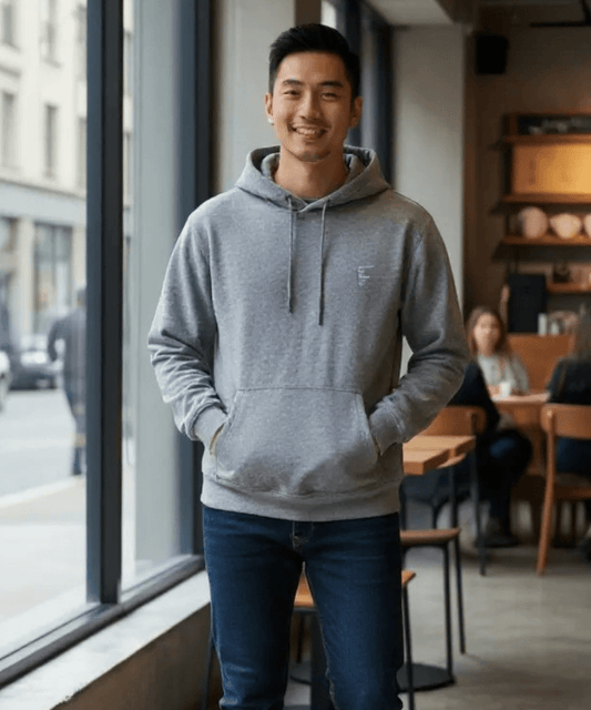 FORtheFIT mens-short-jacket * NEW * Short Men's Premium Fleece Pullover Hooded Sweatshirt, Sizes S-XL - 2 Colors Available