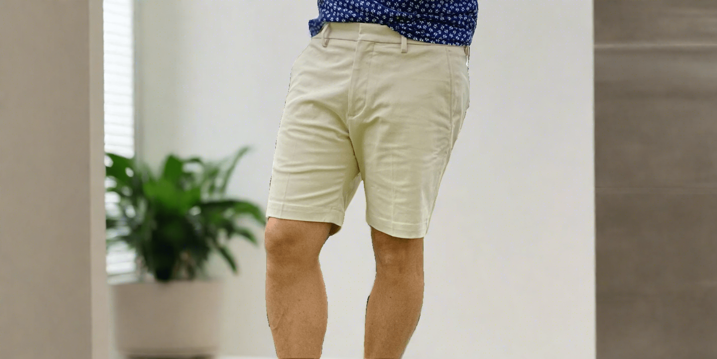 Short Rise NEW 'JEFF' Short Rise Men's Shorts, Soft Stretch Twill - Khaki ...