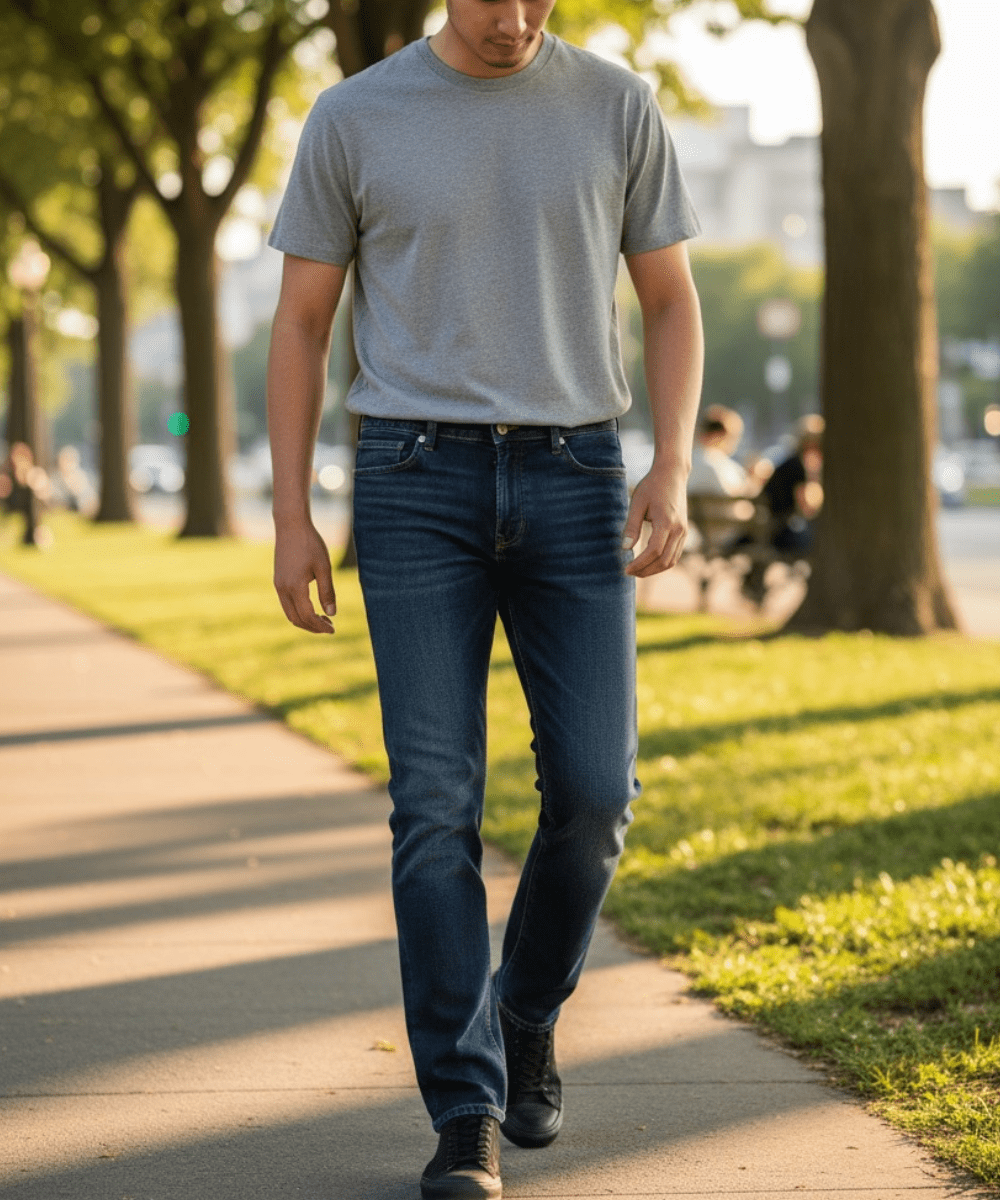 FORtheFIT mens-tall-jeans 28 / 36 'Jack' premium Tall Men's Jeans, Dark Wash