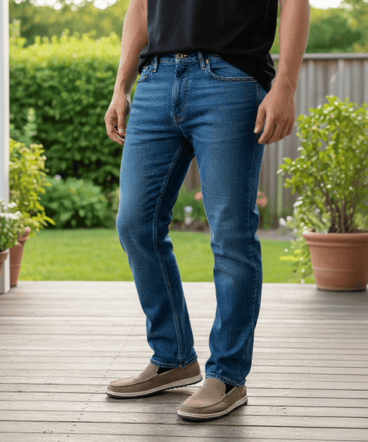 FORtheFIT mens-tall-jeans 'Jack' premium Tall Men's Jeans , Medium Blue