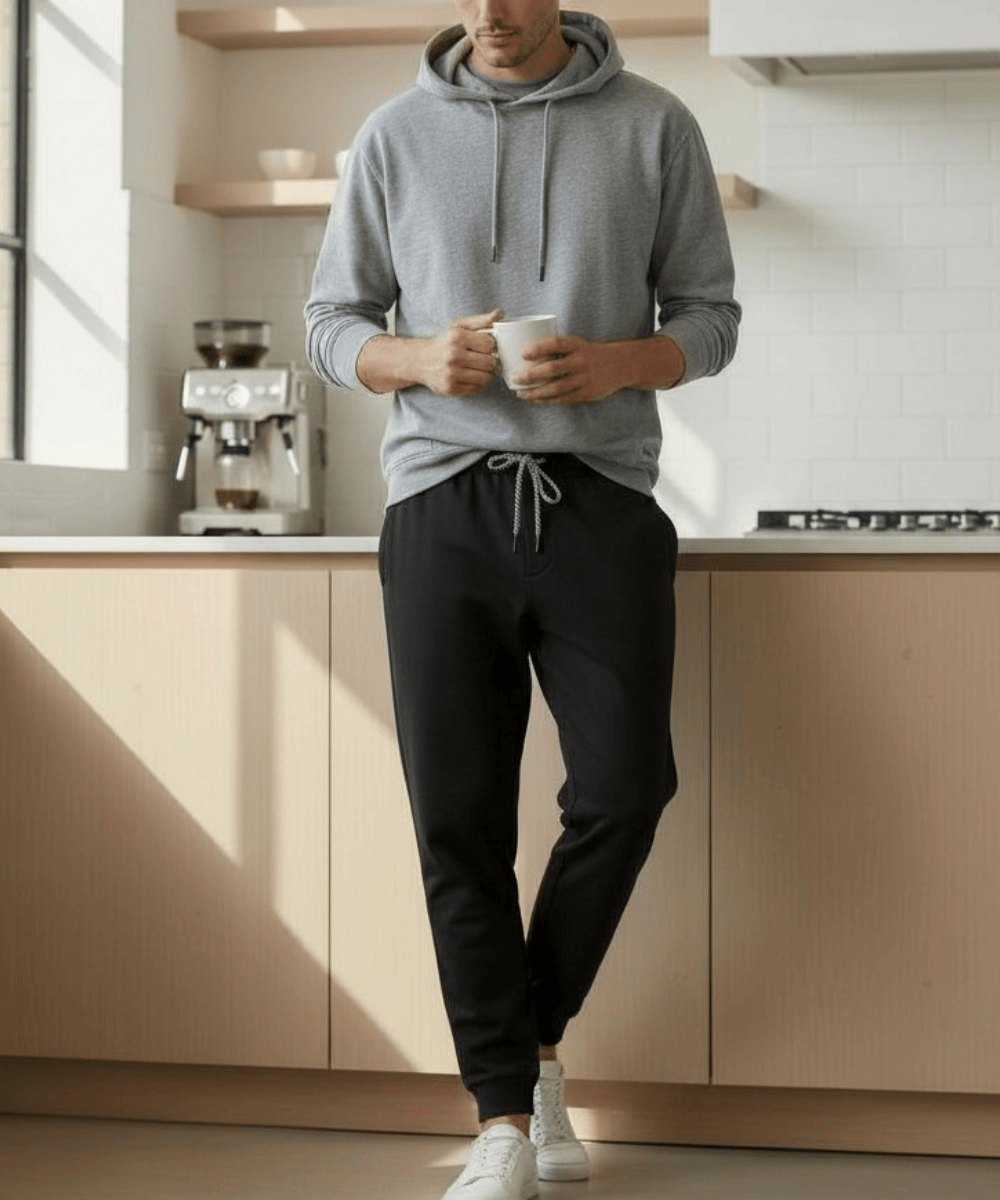 FORtheFIT mens-tall-pajama NEW, Tall Men's Jogger Sleep Pant , 100% Cotton Jersey Knit Pajama Bottom