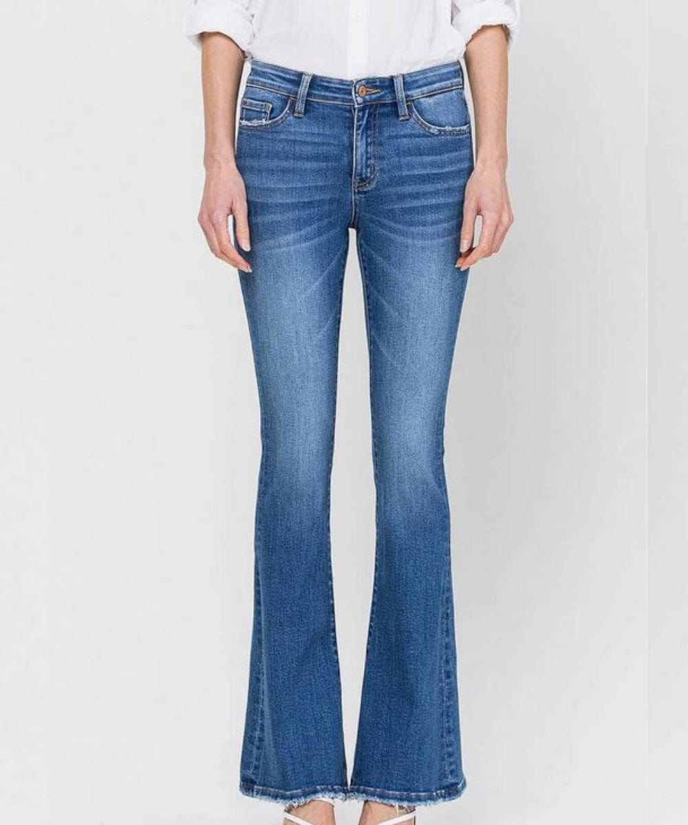 FORtheFIT Womens-tall-pants Tall Women's Jeans - 34" Mid-Rise Flare Jean