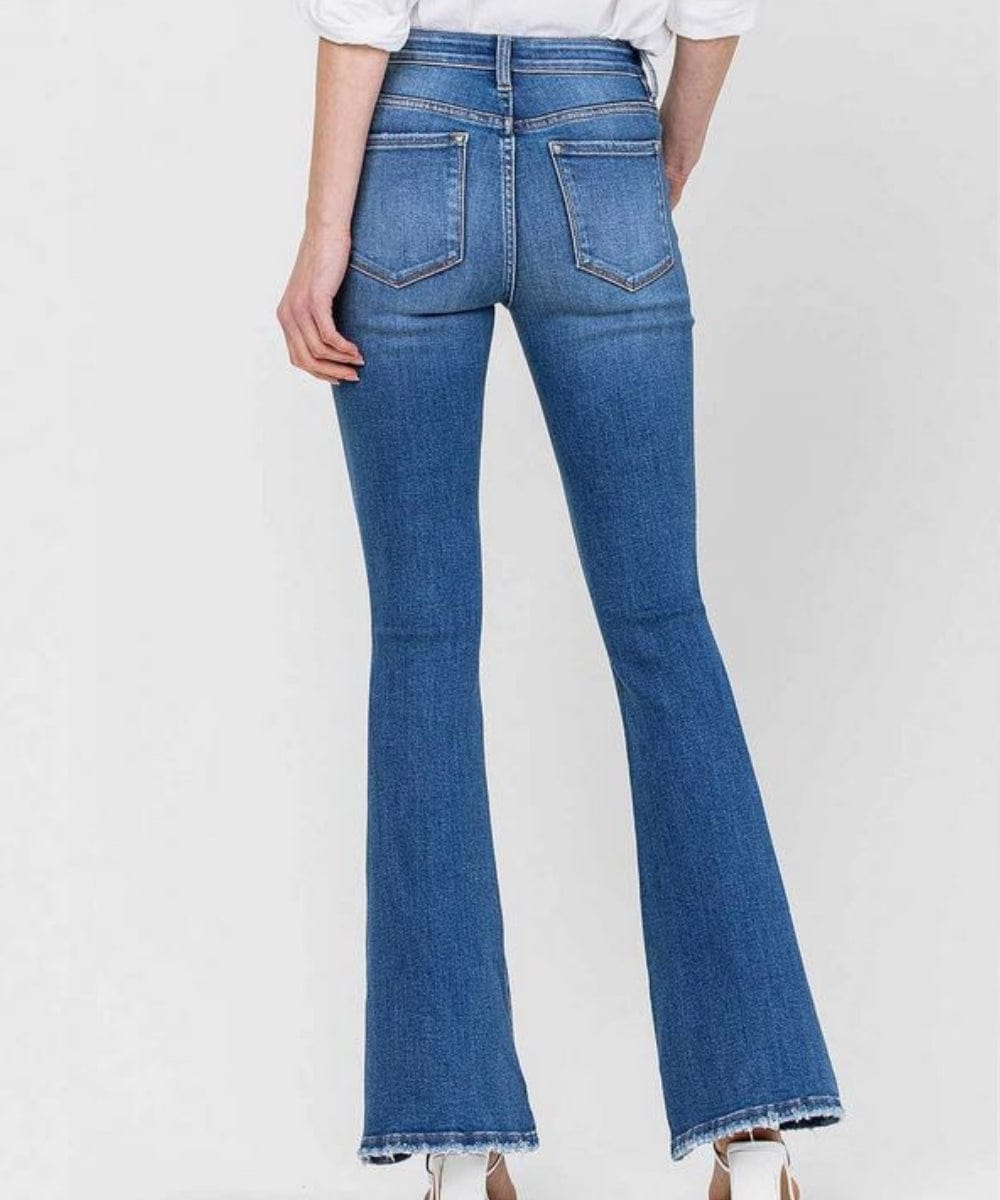 NEW Tall Women's Jeans - 34 Mid-Rise Flare Jean –