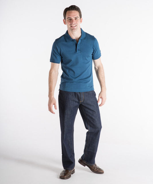 FORtheFIT mens-short-jeans 29 / 26 'Jack' Denim Jeans- Deep Indigo, Short Men's Jeans - FINAL SALE