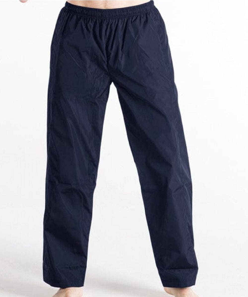 FORtheFIT mens-tall-athletic Navy / Small / Reg - 34" Tall Men's Poly Track Pant, Zip Bottom - BLACK and NAVY Available