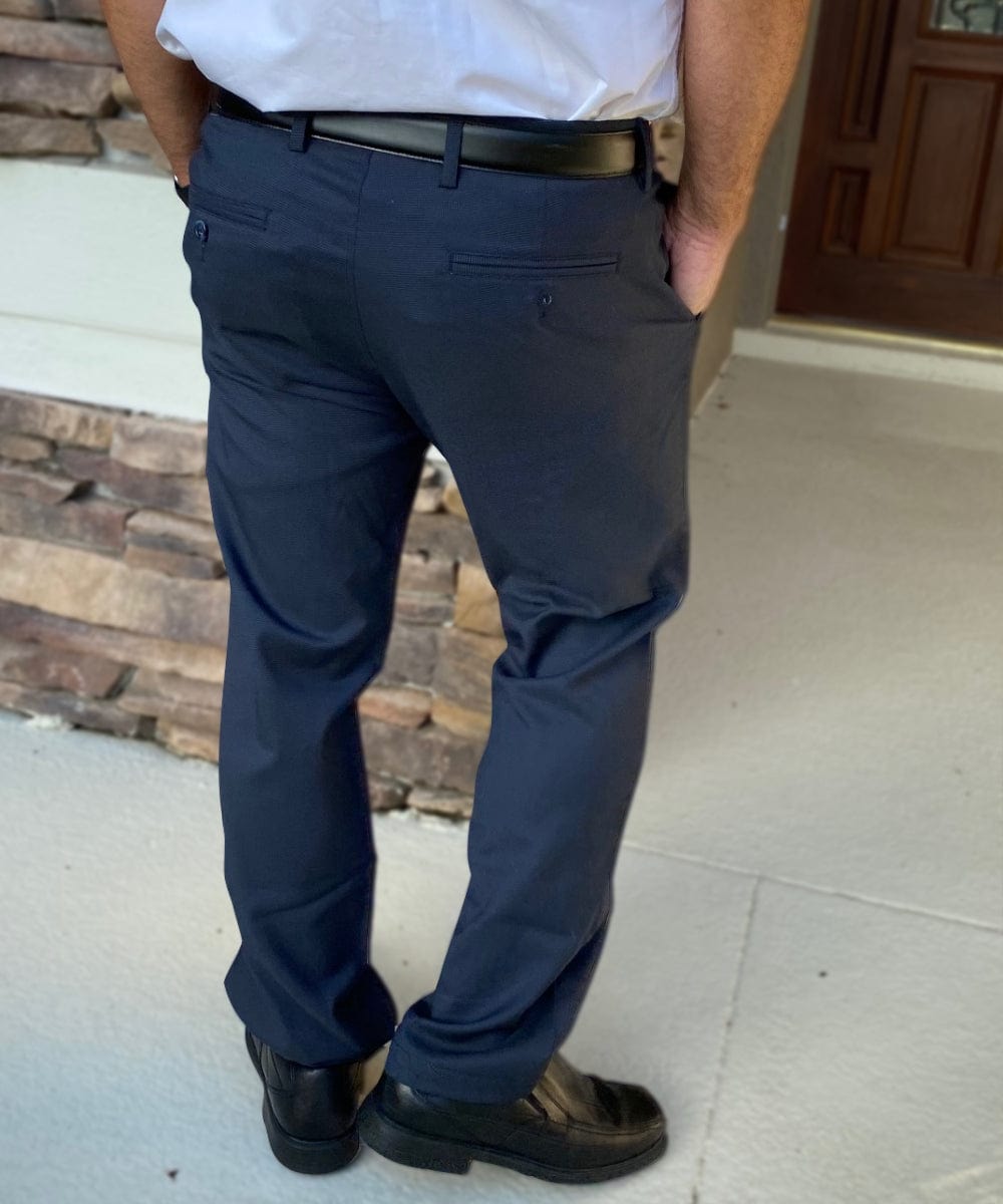 ForTheFit Charlie' Dress Pants - Tailored / Slim Fit -Tall Men's Pants - Final Sale Black / 36 / 36 ForTheFit Charlie' Dress Pants - Tailored / Slim Fit -Tall Men's Pants - Final Sale Black / 36 / 36
