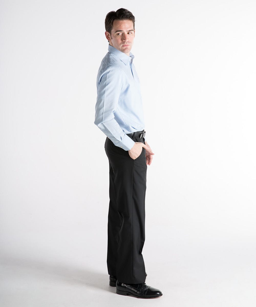 FORtheFIT mens-tall-dress pant Tall Men's Dress Pants: Dylan Washable Wool Self-Sizer Dress Pants, Black