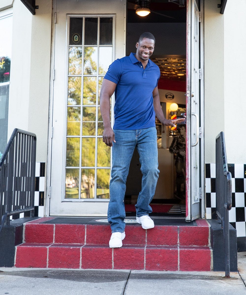 Jack' premium Tall Men's Jeans Medium Blue – - Main Image