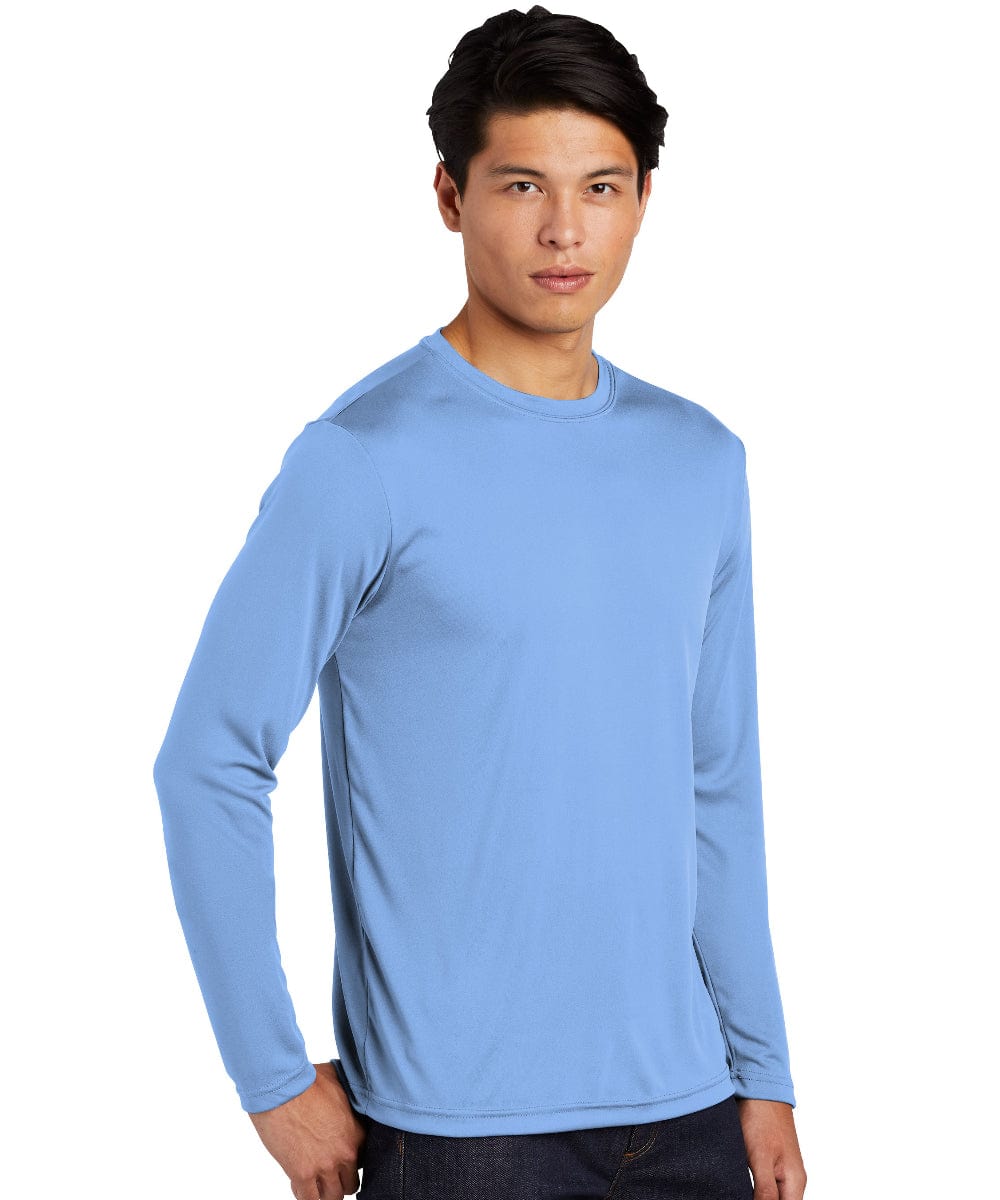 FORtheFIT mens-tall-ls casual shirt Lt Blue / Large Tall Men's Long Sleeve Performance T-Shirt  - Sizes L-2XL - 4 Colors Available