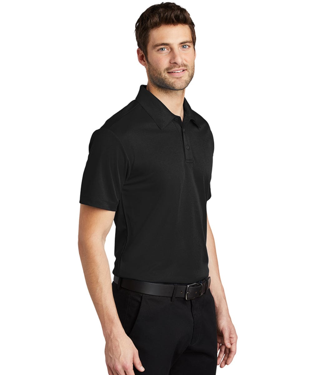 FORtheFIT mens-tall-ss casual shirt Black / Large Tall Men's Performance Polo Shirt  - Short Sleeve - Sizes L-2XL - 2 Colors Available