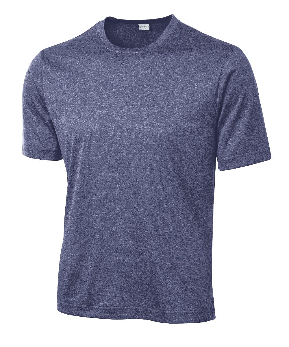 FORtheFIT mens-tall-ss casual shirt Heathered Blue / Large Tall Men's Short Sleeve Performance T-Shirt  - Sizes L-2XL - 2 Colors Available
