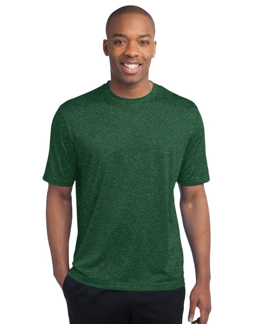 FORtheFIT mens-tall-ss casual shirt Heathered Green / 2X-Large Tall Men's Short Sleeve Performance T-Shirt  - Sizes L-2XL - 2 Colors Available